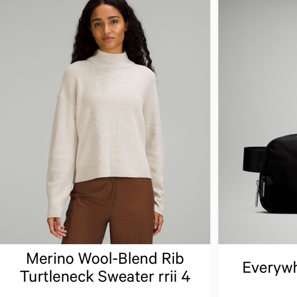 lululemon athletica Cream Turtleneck Sweater - Picture 5 of 6